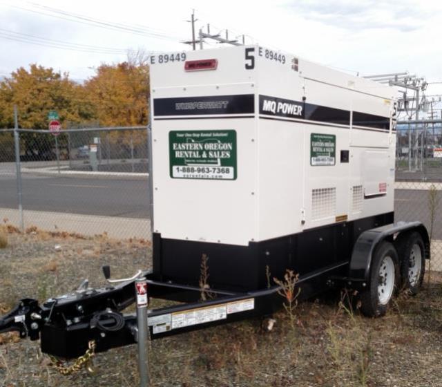 Rental store for generator towable 70kva in Eastern Oregon
