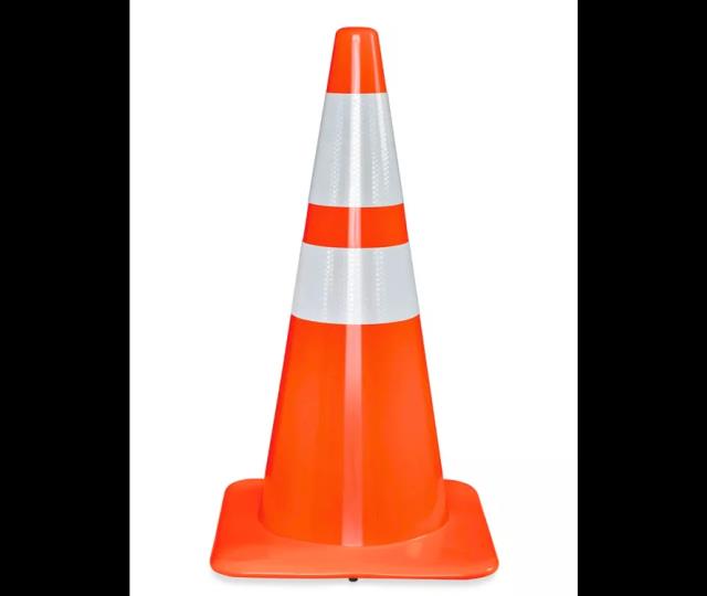 Rental store for cone safety 28 inch reflective 2 bands pvc in Eastern Oregon