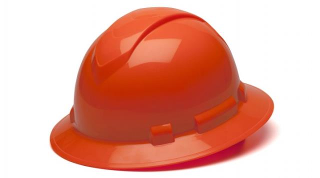 Used equipment sales pyramex full brim hard hat orange in Eastern Oregon