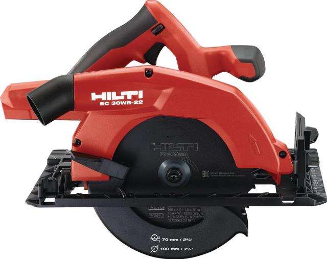 Used equipment sales hilti sc 30wr 22 cordl circular saw box in Eastern Oregon