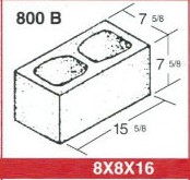 Used equipment sales cmu standard 8 inch x8 inch x16 inch gray 2 cell in Eastern Oregon