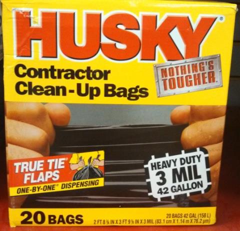 Used equipment sales husky contractor trash bags 42gal 3mil in Eastern Oregon