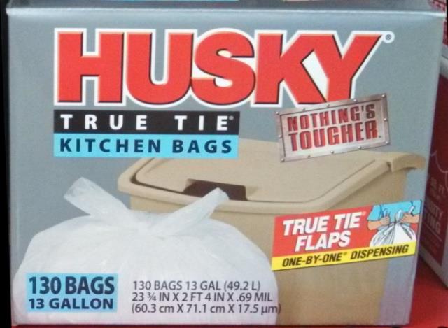 Used equipment sales husky kitchen trash bags 13 gal 130ct in Eastern Oregon